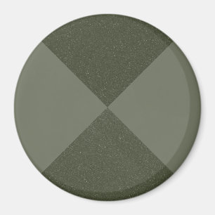 Aimant partagé vert mousse géométrique