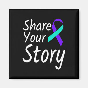 Aimant Partagez votre histoire Prévention du suicide Ribb