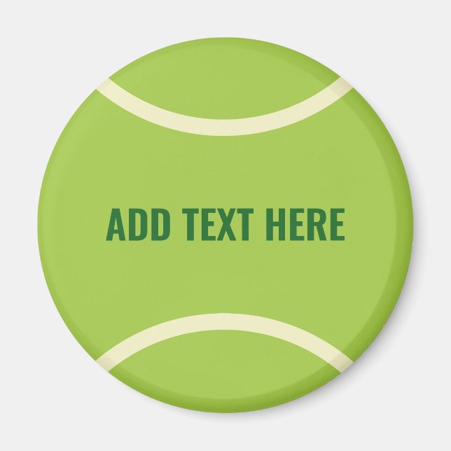 Aimant Parti de balle de tennis vert moderne (Devant)