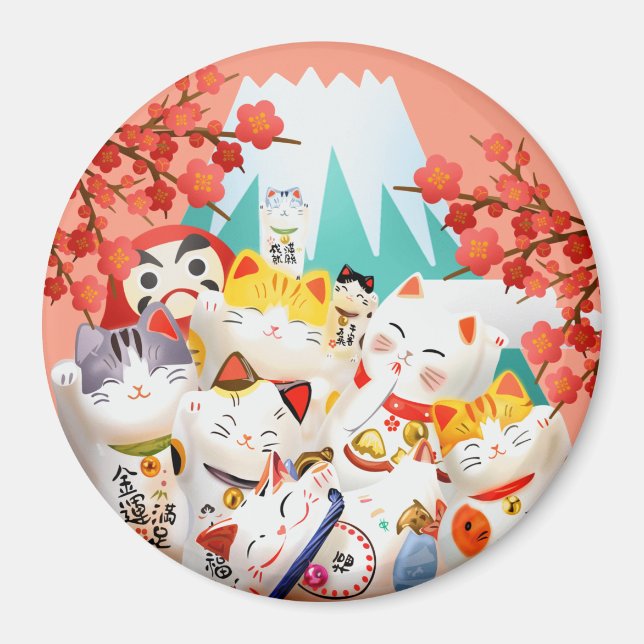 Aimant Parti Manekineko Hanami (Devant)