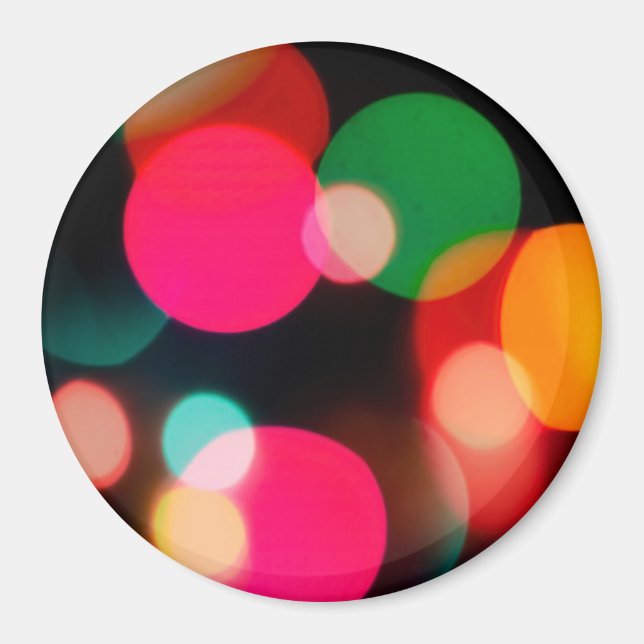 Aimant Parti Multicolor Bokeh (Devant)