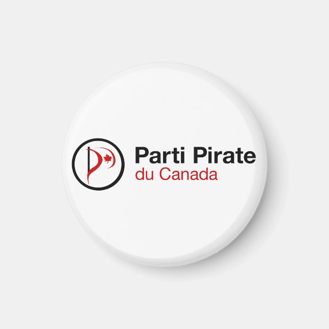 Aimant Parti Pirate du Canada (Devant)