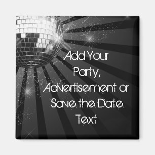 Aimant Partie argentée de boule de disco d'étincelle