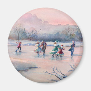 Aimant PARTIE de PATINAGE de GLACE par la carte de SHARON