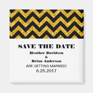 Aimant Parties scintillant Chevron Enregistrer l'aimant D