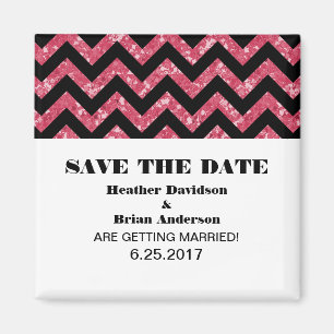 Aimant Parties scintillant Chevron Enregistrer l'aimant d