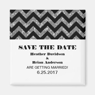 Aimant Parties scintillant Chevron Enregistrer l'aimant d