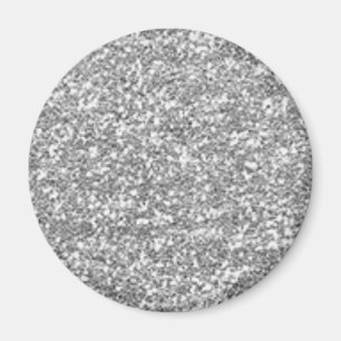 Aimant Parties scintillant en argent Faux