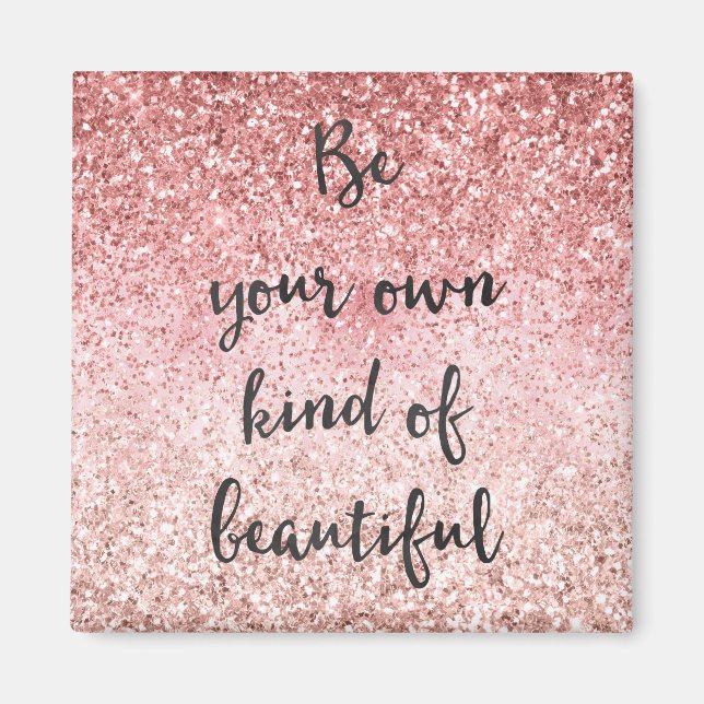 Aimant Parties scintillant Glam Glitzy rose Fille Étincel (Devant)