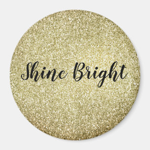 Aimant Parties scintillant Jaune Gold Glitz