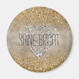 Aimant Parties scintillant or Silver Diamond brillant