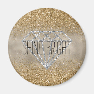 Aimant Parties scintillant or Silver Diamond brillant