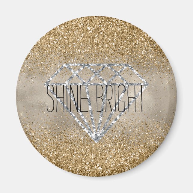 Aimant Parties scintillant or Silver Diamond brillant (Devant)