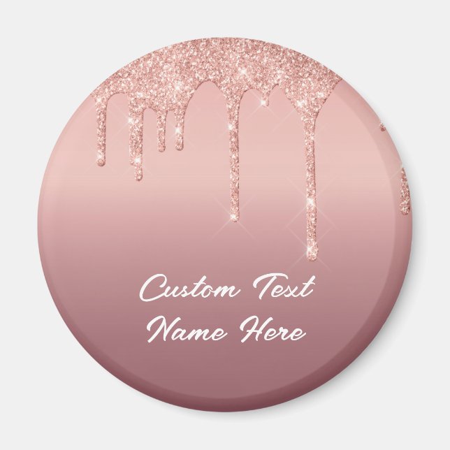 Aimant Parties scintillant rose Gold Blush Drivers Mariag (Devant)