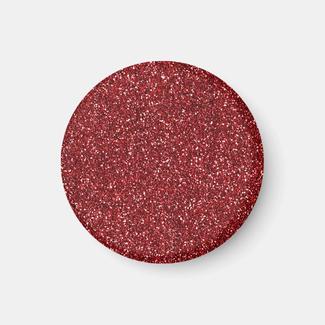 Aimant Parties scintillant rouge Glitz (Devant)