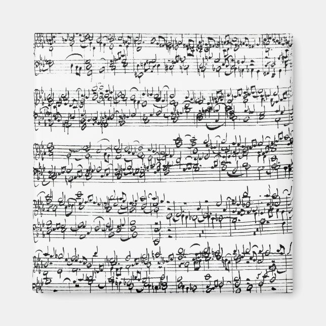 Aimant Partition musicale de Johann Sebastian Bach (Devant)