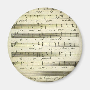 Aimant Partition vintage, Partition musicale antique 1810