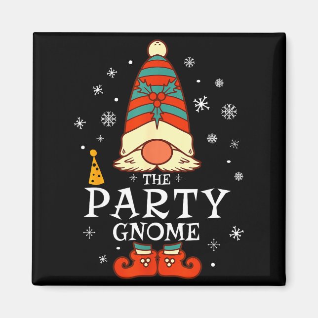 Aimant Party Gnome Xmas Group Family Matching Christmas H (Devant)