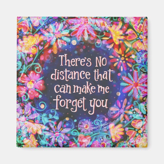 Aimant Pas de distance Oubliez de citerI Inspirational (Devant)