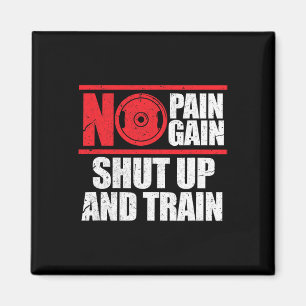 Aimant Pas De Douleur Pas De Gain Fermé Et Train Bodybuil