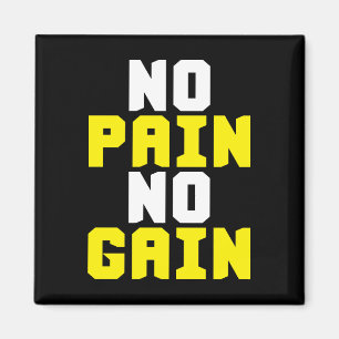 Aimant Pas de douleur, pas de gain - Gym entraînement Mot