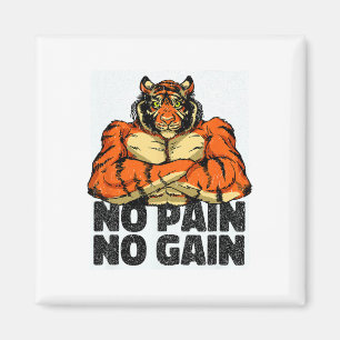 Aimant Pas de douleur Pas de gain Tiger Gym entraînement 