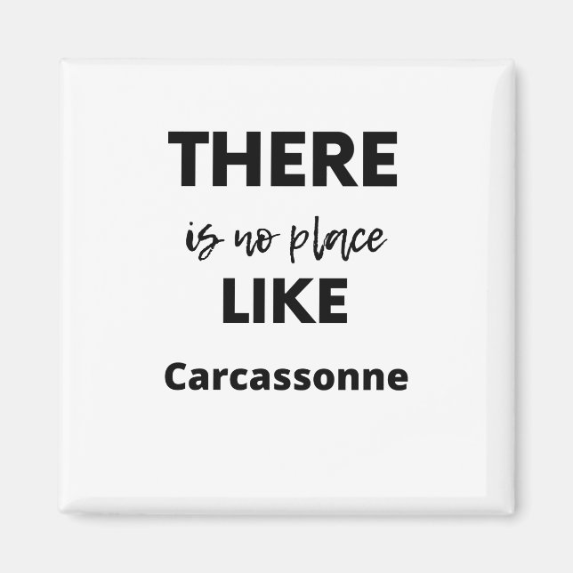 Aimant pas de place comme Carcassonne (Devant)