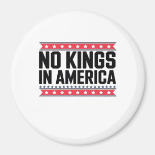 Aimant Pas de rois en Amérique USA Minimal Clean