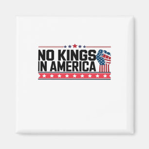 Aimant Pas de rois en Amérique USA Minimal Clean