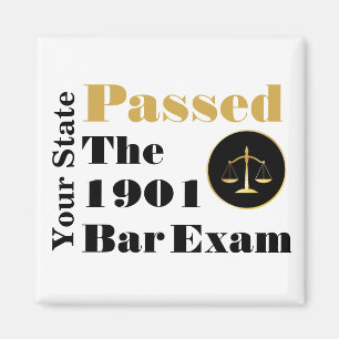 Aimant Passé l'examen à barres (Personnaliser Etat et ann