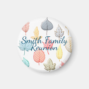 Aimant Pastel Feuilles