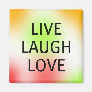 Aimant Pastel vivant, rire, amour