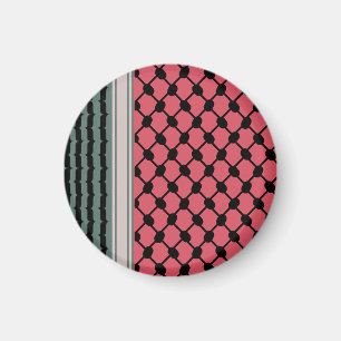 Aimant Pastèque palestinienne Hatta Keffiyeh Kufiya Folk