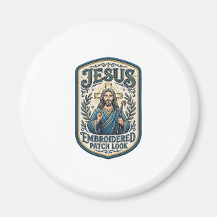 Aimant Patch brodé Jésus Regardez Patch brodé Jésus