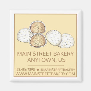 Aimant Pâtisserie Boules de Neige Cookies de Mariage Mexi