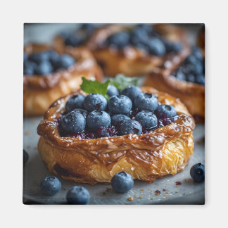 Aimant Pâtisserie danoise aux myrtilles