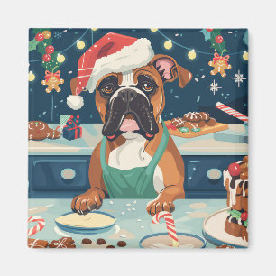 Aimant Pâtisserie de Noël de Boxer Holiday : Noël festif