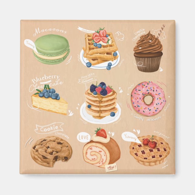 Aimant Pâtisseries (Devant)