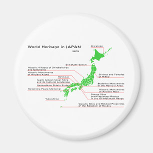 Aimant Patrimoine mondial du JAPON