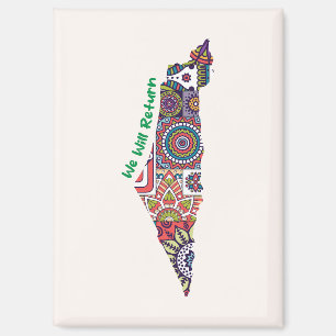 Aimant Patrimoine sur la carte de la Palestine