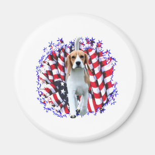 Aimant Patriote beagle