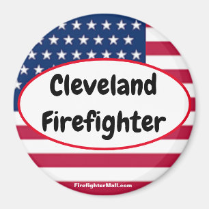 Aimant patriotique Cleveland Firefighter