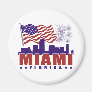 Aimant patriotique de Miami la Floride