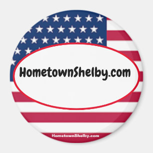aimant patriotique HometownShelby.com