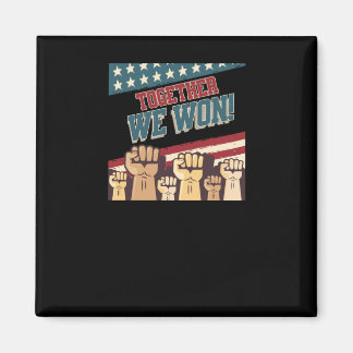 Aimant Patriotique Trump We Won Men Femmes Ados Enfant 47