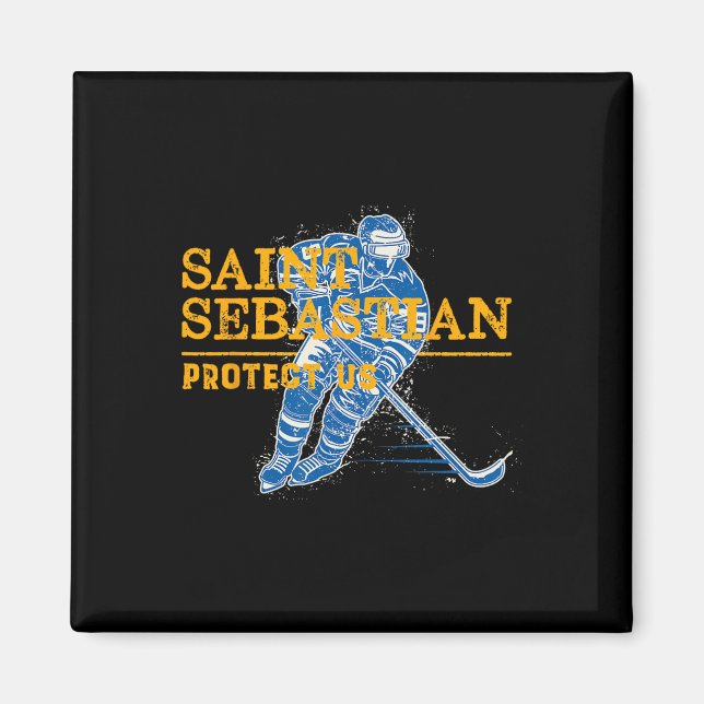 Aimant Patron De Hockey Saint-Sébastien Saint-Étienne (Devant)