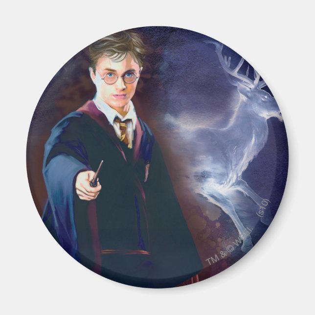 Aimant Patronus cerf de Harry Potter (Devant)