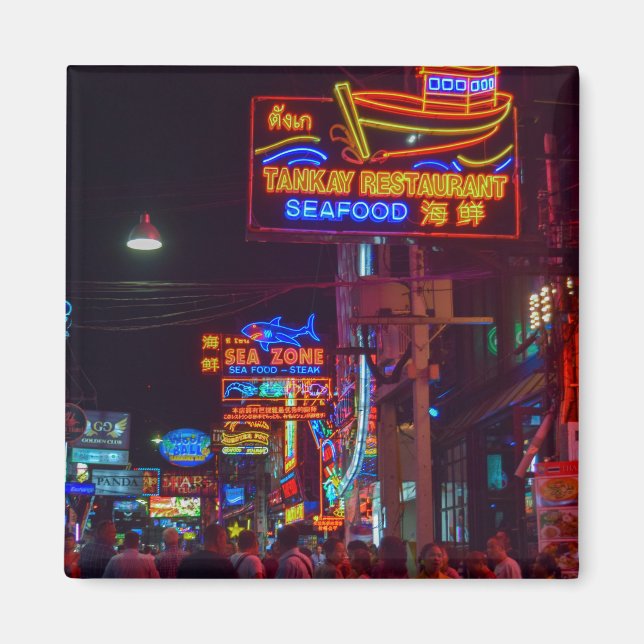Aimant Pattaya Walking Street en Thaïlande (Devant)