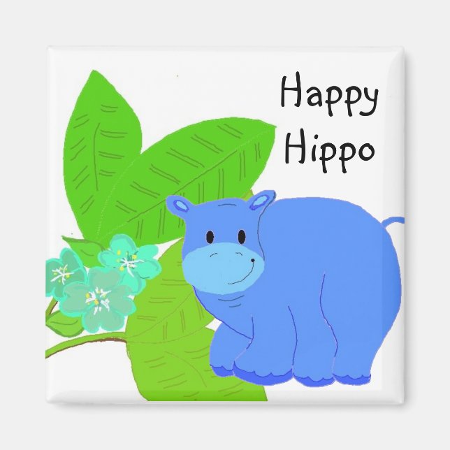Aimant Pâturage Happy Hippo (Devant)