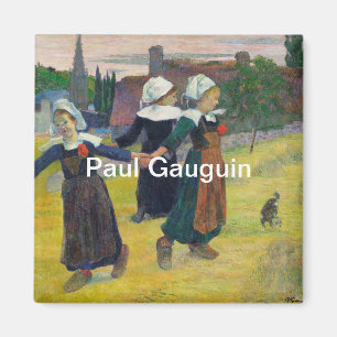 Aimant Paul Gauguin Breton Girls Dancing, Pont-Aven
